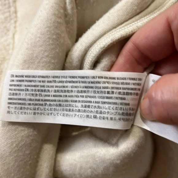 Abercrombie Kids Cream Teddy button up jacket size 11/12 - Picture 9 of 9